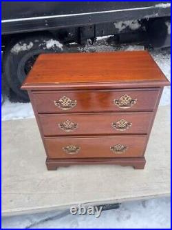 Solid Wood Cherry 3 Drawer Small Chest Harden Furniture