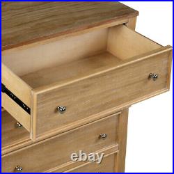 Solid Wood Chest of Drawers 5 Drawer Dresser Storage Cabinet Bedroom Organizer