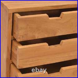 Solid Wood Teak Bedside Cabinet Chest of Drawer Nightstand Furniture vidaXL vida