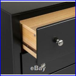 Sonoma 6-drawer black chest tall dresser new storage lingerie prepac bedroom