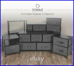 Sorbus Dresser with 5 Drawers, Furniture Storage Chest Unit for Bedroom, Office