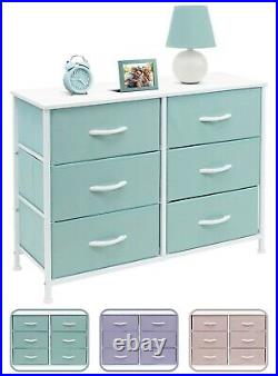 Sorbus Dresser with 6 Drawers Furniture Storage Chest Tower Unit for Bedroom