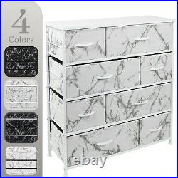 Sorbus Dresser with 8 Drawers Bedroom Furniture Tower Chest Marble Collection