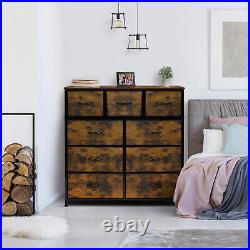 Sorbus Dresser with 9 Drawers Bedroom Chest Furniture Tower Rustic Wood