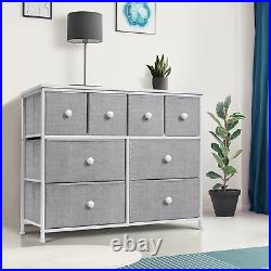Sorbus Fabric Dresser for Bedroom Chest of 8 Drawers, Storage Tower, Clothing