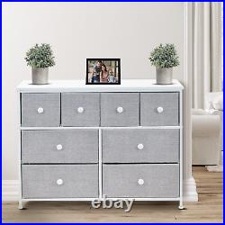 Sorbus Fabric Dresser for Bedroom Chest of 8 Drawers, Storage Tower, Clothing