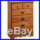 South Shore Prairie 5 Drawer Chest in Country Pine