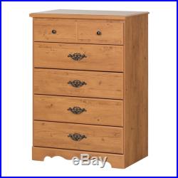 South Shore Prairie 5 Drawer Chest in Country Pine