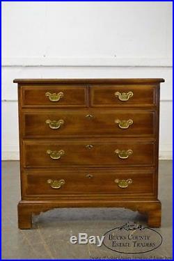 Statton Solid Cherry Chippendale Style Narrow Chest of Drawers