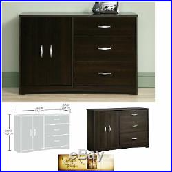 Storage Dresser Cabinet 3 Drawer Set Organizer Small Cherry Cin Furniture Chest