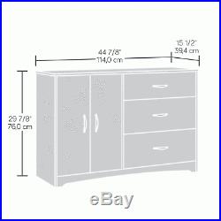 Storage Dresser Cabinet 3 Drawer Set Organizer Small White Furniture Chest