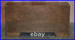 Stunning Burr Yew Wood & Brass Military Campaign Sideboard / Chest Of Drawers