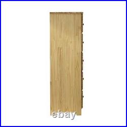 Super Jumbo Chest 5 Deep Drawers 100% Solid Pine Wood Storage Dresser with Lock