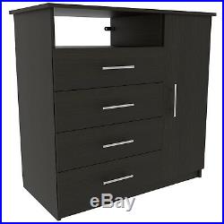 TUHOME Peru 4 Drawer 1 Door Dresser Chest of Drawers FREE SHIPPING