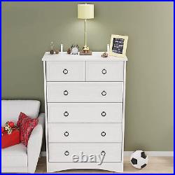 Tall Dressers for Bedroom 6 Drawer Dresser Wooden Storage Chest of Drawers