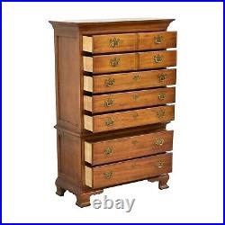 Thomasville antique fisher park tall boy high chest of drawers wood dresser