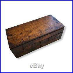 Tiny Watchmakers Chest Box Lift Top Dividers Tray Drawers 8 x 4 x 3