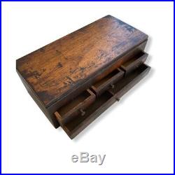 Tiny Watchmakers Chest Box Lift Top Dividers Tray Drawers 8 x 4 x 3