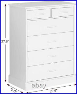Tower Dresser 6 Drawer Chests of Drawer Clothes Organizer Large Storage Cabinet