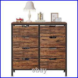 Tribesigns Rustic Dresser Chest of 8 Drawers, Wood Storage Drawers Home Office