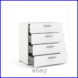 Tvilum Austin 4-Drawer Chest 26.81Hx31.57Wx15.85D Particle Board in White