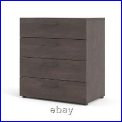 Tvilum Chest of Drawer 26.8 x 15.9 x 31.6 4-Storage Dark Chocolate Finish