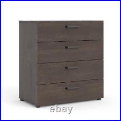 Tvilum Chest of Drawer 26.8 x 15.9 x 31.6 4-Storage Dark Chocolate Finish