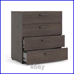 Tvilum Chest of Drawer 26.8 x 15.9 x 31.6 4-Storage Dark Chocolate Finish