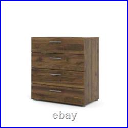 Tvilum Chest of-Drawer 31.57 x 26.81 x 15.85 Particle Board 4-Storage Walnut