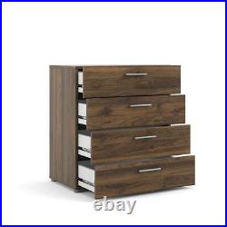 Tvilum Chest of-Drawer 31.57 x 26.81 x 15.85 Particle Board 4-Storage Walnut