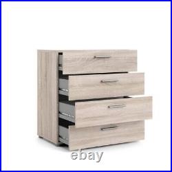 Tvilum Chest of Drawers 31.57W x 26.81H 4-Drawer Particle-Board Wood Truffle