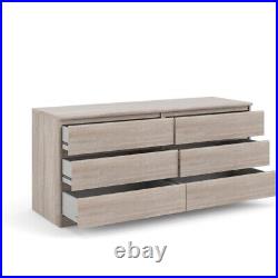 Tvilum Scottsdale Contemporary Wood Mahogany 6 Drawer Double Dresser