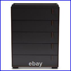 Two-Tone Gray and Walnut 6-Drawer Dresser / 5-Drawer Chest / 1-Drawer Nightstand