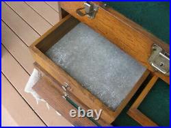 USA Gerstner oak machinist wood tool chest box 7 drawer