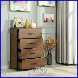 Used 4 Drawer Dresser Furniture Organizer wood Chest of Drawers Clothes Storage