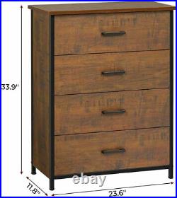 Used 4 Drawer Dresser Furniture Organizer wood Chest of Drawers Clothes Storage
