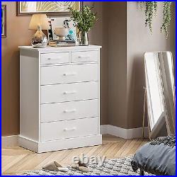 Used Bedroom Dresser with 6 Drawers Wood Chest of Drawers Clothes Organizer