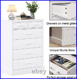 Used Bedroom Dresser with 6 Drawers Wood Chest of Drawers Clothes Organizer