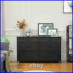 Used Dresser Chest 6 Drawers Furniture Bedroom Wood Clothes Storage Organizer
