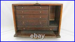 VINTAGE 5 DRAWER ENGINEERS TOOL CHEST CABINET TOOLBOX jewellery collectors