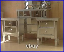 Valetta Mirrored Furniture package deal 4 drawer chest plus pair of bedsides