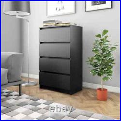 VidaXL 4 Drawer Chest Dresser Clothes Storage Bedroom Furniture Cabinet Wood