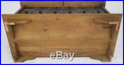 Vintage 18 drawer apothecary spice cabinet wooden chest primitive rustic