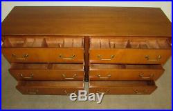 Vintage Baker Dresser, 6 Drawer Low Chest, Regency Style Rare Model