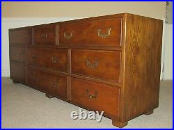 Vintage Henredon Artefacts Dresser, Nine Drawer Low Chest