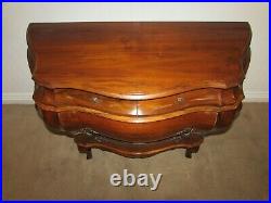 Vintage Italian Made Bombe Chest, Louis XV Style Dresser, Hall Console 3 Drawers