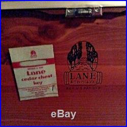 Vintage LANE Mid Century Modern Blonde Aroma-tite Blanket Box Cedar Chest Drawer