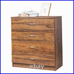 Vintage MDF Wood indoor 4 Drawer Chest Dresser Clothes Bedroom Storage Cabinet