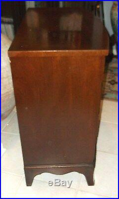 Vintage Mahogany 4 Drawer Bow Front Chest