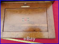 Vintage Neslein Engineers 8 Drawer Wooden Tool Chest in Very Good Condition